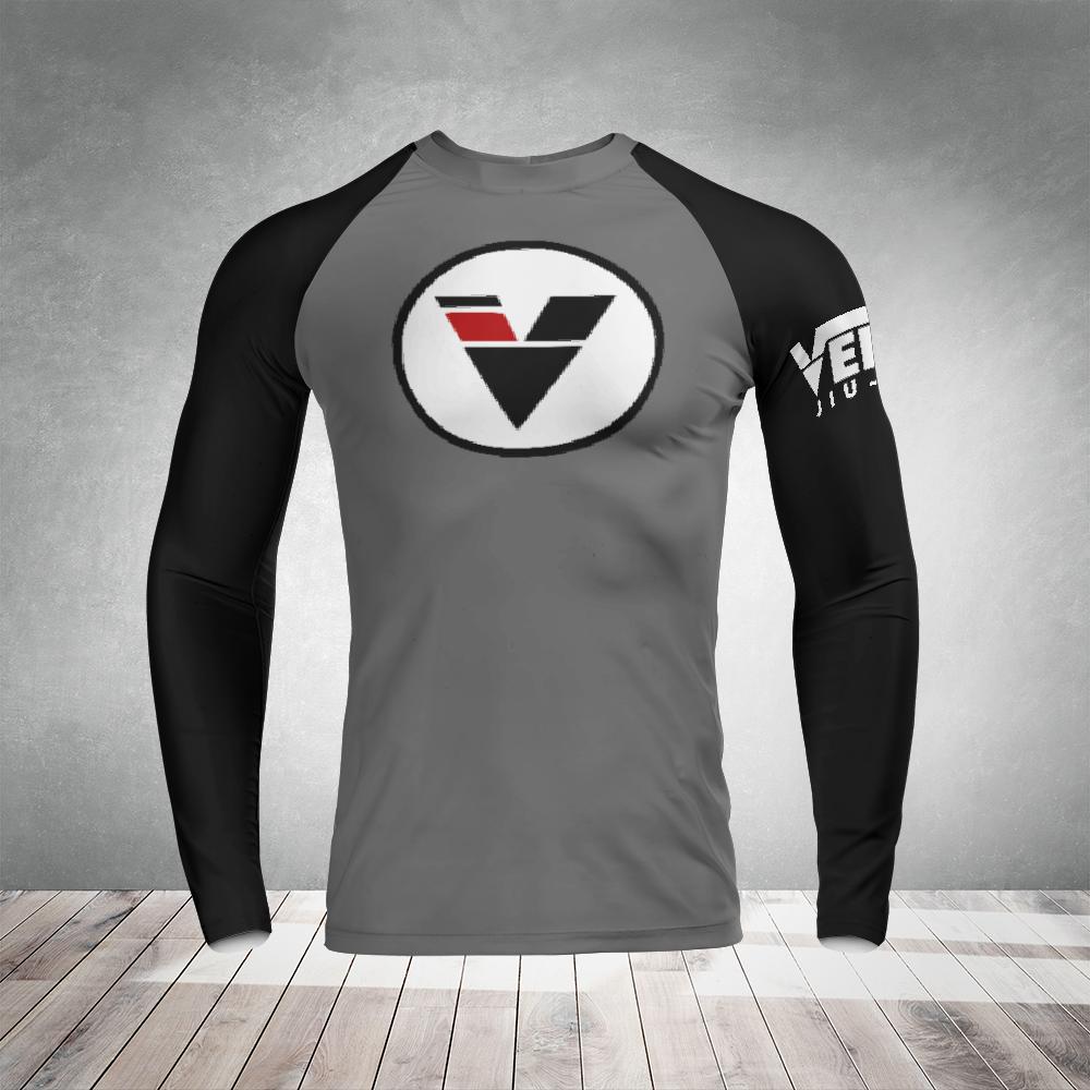 VELEZ JIU JITSU BLACK BELT LONG-SLEEVE RASH GUARD