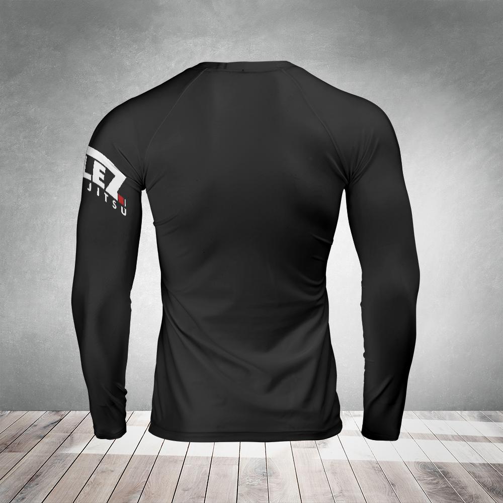 VELEZ JIU JITSU BLACK BELT LONG-SLEEVE RASH GUARD