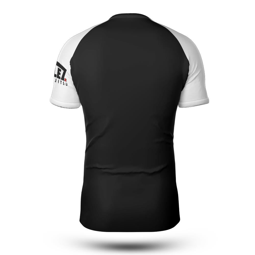 VELEZ JIU JITSU WHITE BELT SHORT-SLEEVE RASH GUARD