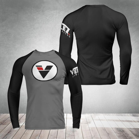 VELEZ JIU JITSU BLACK BELT LONG-SLEEVE RASH GUARD